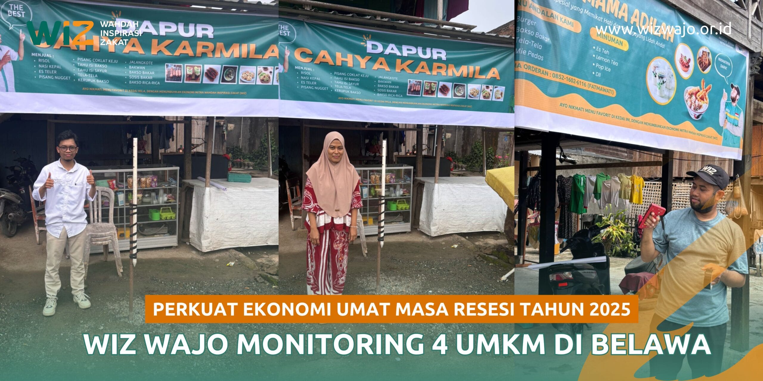 Perkuat Ekonomi Umat di Masa Resesi 2025, WIZ Wajo Lakukan Monitoring 4 UMKM Belawa